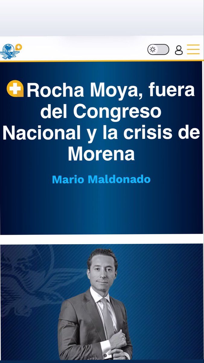 MarioMal's tweet photo. El elefante en la sala se llama @rochamoya_ y, salvo un giro de último momento, no estará este domingo en el Congreso Nacional de Morena. Su presencia alteraría el sentido mismo del encuentro, desplazaría cualquier otra discusión y colocaría al partido frente a una definición incómoda sobre un caso que ya rebasó la política local y se instaló en la relación con Estados Unidos.

En Morena lo saben. La sola imagen de respaldo colectivo a un gobernador bajo señalamientos de autoridades estadounidenses tendría costos para la marca del partido y para el gobierno federal. También abriría una fractura interna difícil de contener. No todos están dispuestos a salir en su defensa y menos un grupo de gobernadores donde algunos enfrentan sus propios riesgos, desde cuestionamientos hasta restricciones migratorias tras haber perdido su visa. La decisión habría sido de la propia presidenta @Claudiashein.

Con ese telón de fondo, Morena llega a su Congreso Nacional este domingo en uno de sus peores momentos: con una crisis reputacional y de confianza en varios estados del país, además de una reorganización interna complicada, la cual ha generado más fricciones de las que se quieren reconocer públicamente. Se trata del primer ajuste de fondo del partido en el primer cuarto del gobierno de @Claudiashein y la antesala de las definiciones rumbo a 2027. Lo que ahí se resuelva marcará la distribución del poder interno y la forma en que el movimiento enfrentará un entorno más adverso.

La cita reunirá a cerca de 300 consejeros nacionales, además de gobernadores, legisladores y miembros del gabinete. El arranque será con un desayuno privado entre mandatarios estatales y la dirigencia. En ese espacio se procesarán las discusiones más acaloradas y las crisis. El caso @rochamoya_ estará presente aunque no se mencione de forma abierta. Se sabrá entonces quién lo respalda, quién guarda silencio y quién toma distancia.

Después vendrá la instalación formal del Congreso y la renovación de la dirigencia. Todo apunta a que @A_MontielR será electa presidenta nacional sin competencia real. Su perfil es conocido: operadora territorial, cercana a @Claudiashein y a @lopezobrador_ y con experiencia en la administración de programas sociales. Su llegada busca ordenar al partido y fortalecer el vínculo con el gobierno. Representa el ala institucional, la que privilegia control y disciplina, pero también lo ideológico del movimiento.

Sin embargo, el poder real dentro de Morena no se concentrará únicamente en esa presidencia. @amlopezbeltran será ratificado como secretario de Organización, el cargo con mayor peso operativo. Desde ahí se controla la estructura territorial, la movilización y buena parte de la operación electoral. Su segunda prueba será Coahuila, en junio, un escenario complejo donde se medirá, otra vez, su capacidad para operar elecciones.

Aunque el movimiento más relevante ocurre en un plano menos visible. @CitlaHM fue nombrada presidenta de la Comisión Nacional de Elecciones, quien será ratificada en un cargo que antes no existía. El Congreso tendrá que ajustar los estatutos para formalizar un esquema donde ella articule la estrategia electoral rumbo a 2027. En términos prácticos, será la figura con mayor capacidad de decisión sobre quién compite y quién no, por encima incluso de la presidencia formal y de la operación territorial.

Ese ajuste confirma que Morena transita hacia una estructura más centralizada en la toma de decisiones. Un triángulo de poder que combina dirigencia formal, operación en territorio y control estratégico de candidaturas, todos alineados con el proyecto presidencial. Por lo menos así se planeó.

El caso @rochamoya_ introduce un elemento inédito. Es un conflicto que involucra a autoridades estadounidenses y que puede escalar hacia escenarios legales y diplomáticos complejos. Morena no había enfrentado una situación en la que uno de sus gobernadores en funciones quedara bajo ese nivel de escrutinio externo. (1/2) Sigue… 👇🏼
