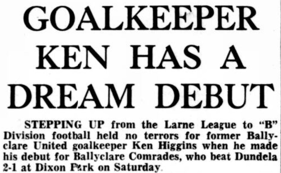 Ballyclare Comrades History tweet media