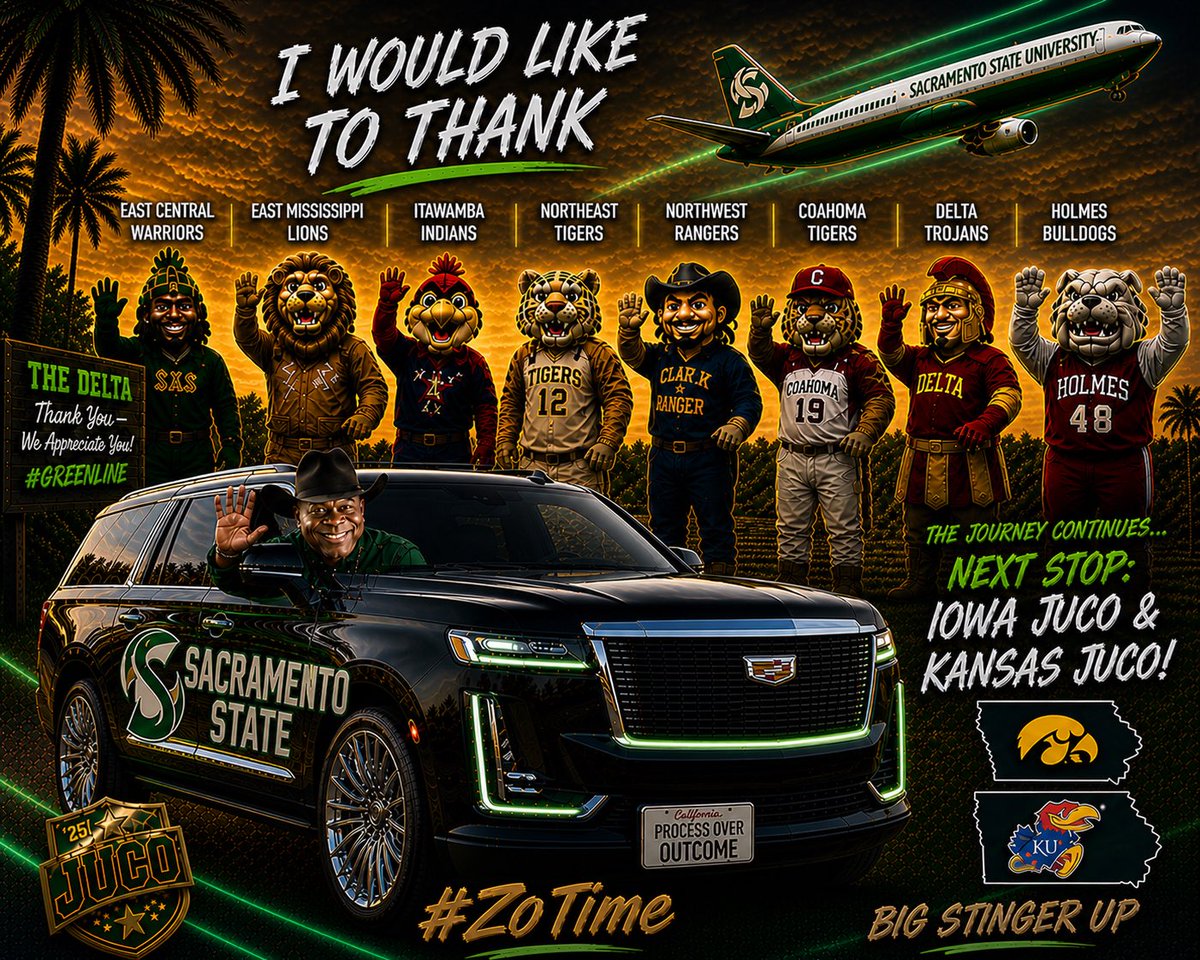CoachO60's tweet image. It was great in Mississippi found some Big Stingers! Thanks for the hospitality! @Coach_Webster2 @coachbuddys @Coach_TMacon @CoachGDavisFB @oc7888 @coachjsmithlbs @CoachWood_HCC @JuCoFootballACE @hornetsports @SacHornetsFB @RealCoachCarter off to IA and KS. #Greenline🟢 #ZoTime⏰