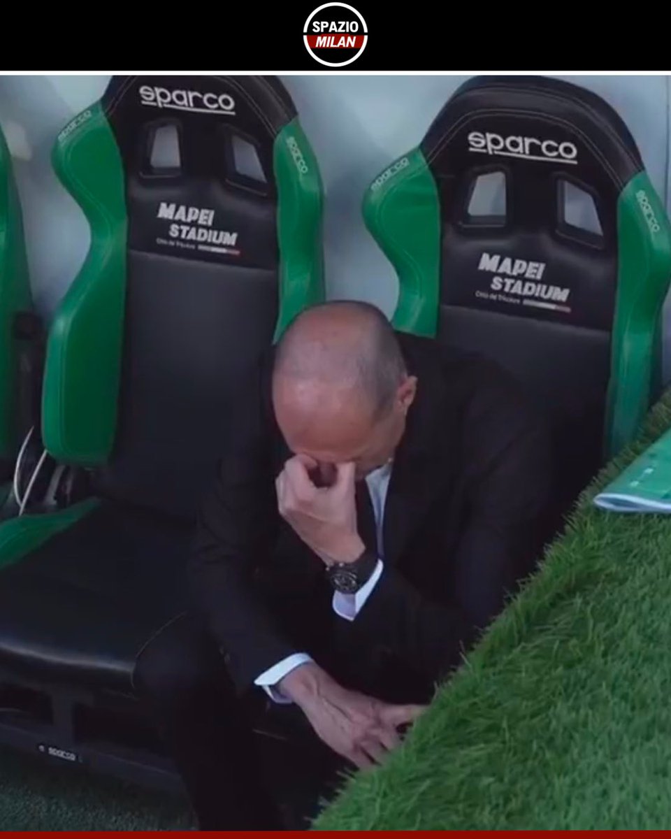 MilanSpazio's tweet image. Questa espressione di Max Allegri in panchina nel corso di Sassuolo-Milan è la fotografia di un match che è tutt'altro che da incorniciare... 🤯

#allegri #sassuolomilan