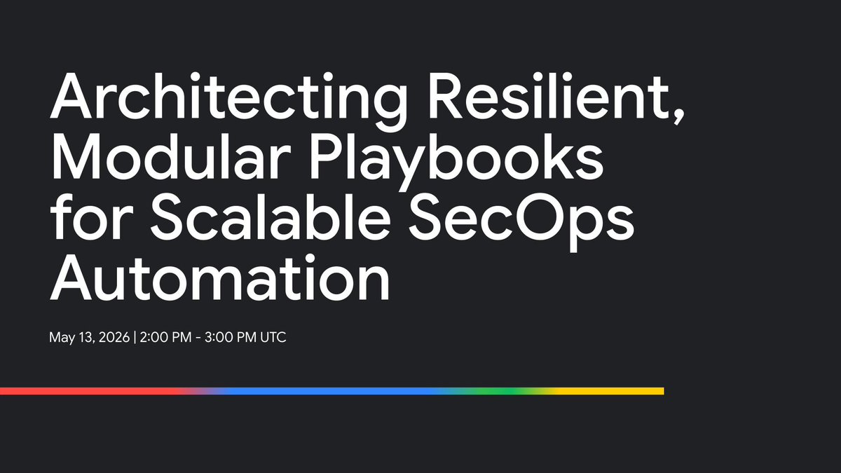 Google Cloud Security tweet media
