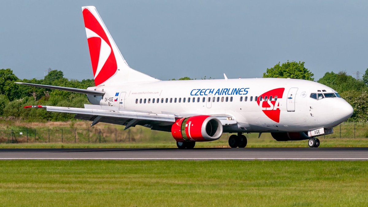 n194at's tweet image. CSA Czech Airline 
Boeing 737-55S OK-XGE
MAN/EGCC Manchester Airport
May 13, 2008 
Photo credit Peter Hulse 
#AvGeek #Airline #Aviation #AvGeeks #Boeing #B737 #MAN @manairport #Manchester #CSA