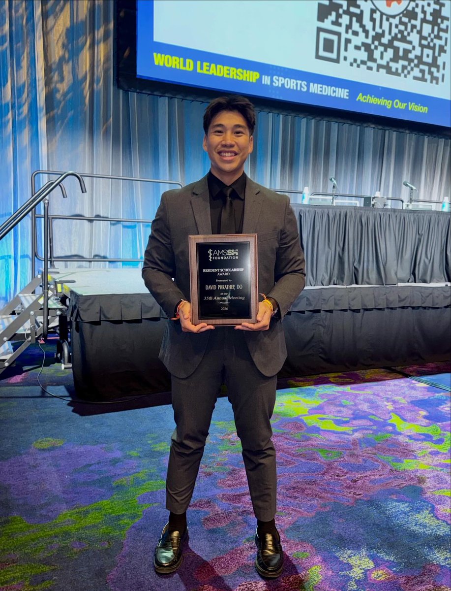 This past year has been life-changing on the field and in the clinic. 

I’m grateful for my partner, family, coaches, teammates, mentors and colleagues that support my career as a physician-athlete. 

I’m proud to be a recipient of the AMSSM Foundations Resident Award! #TeamLaos