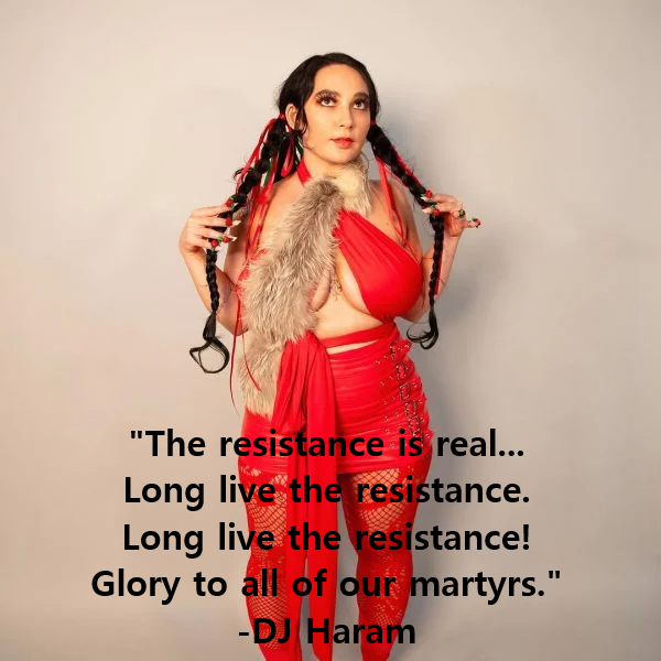 wordsofDROOG's tweet photo. "The resistance is real... Long live the resistance. Long live the resistance! And glory to all of our martyrs." 🇵🇸
-Zubeyda Muzeyyen
aka DJ Haram
fka Yasminexotic

https://t.co/jAgr4eE9IG https://t.co/JcU5CaJveG