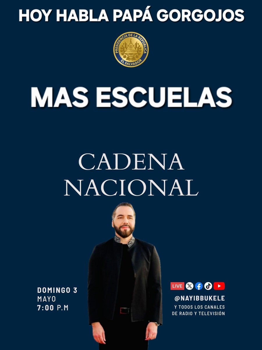 Roberto Silva Bukele 2027-2033 tweet media