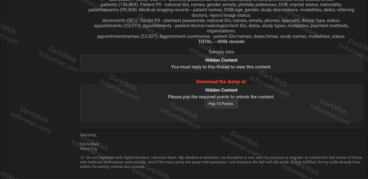 Dark Web Informer tweet media