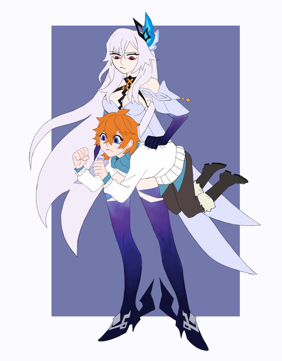 bonninatorr's tweet image. #genshin #skirk #childe