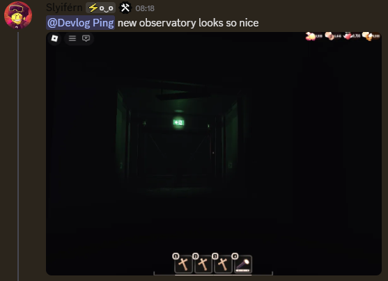 TheFDNews's tweet photo. ‼️| New Observatory Devlog!

ℹ️| The developer Slyiférn shared a picture of the new Observatory! I've made the picture a little brighter to see if there's anything else to see but it looks like that there's nothing else.. https://t.co/asRWzWtQmO