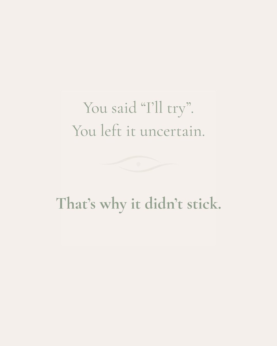 notesforhuman's tweet image. You said “I’ll try.”
You left it uncertain.

That’s why it didn’t stick.

Decide.

#BillionaireMindset #Commitment #Discipline #Success #Growth
