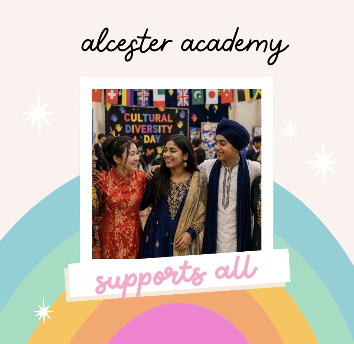 Alcester_EDI's tweet image. At @alcesteracademy, we celebrate the richness of every culture, every story, and every student. 🌍✨

Together, we don’t just accept diversity, we support it, uplift it, and live it every day. 💛

#CulturalDiversity #InclusionMatters #AlcesterAcademy #StrongerTogether
