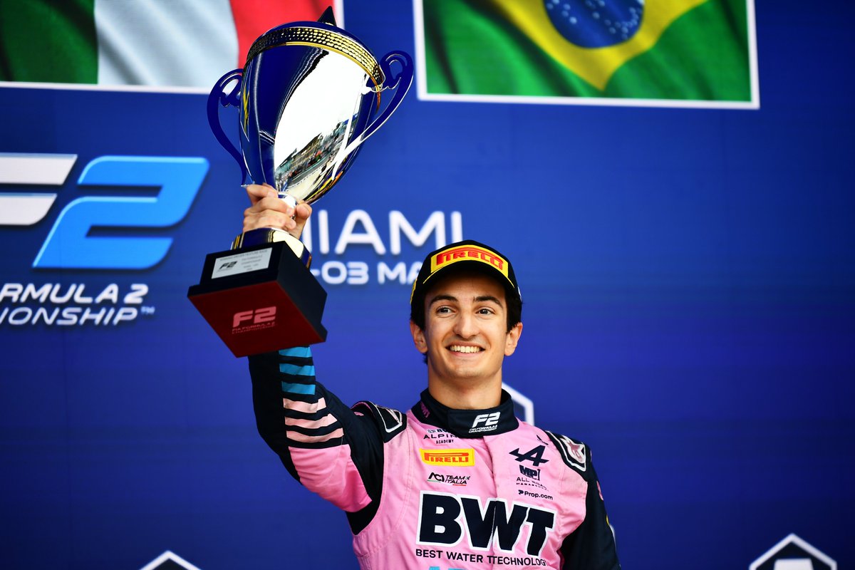Victorious in Miami 🏆

A special first #F2 victory for Gabriele Mini ✨

#MiamiGP