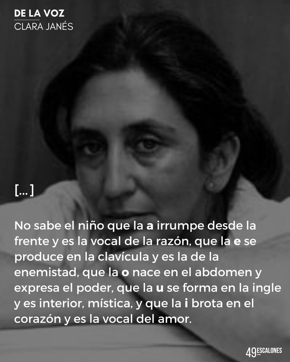 49escalones's tweet photo. De la voz - Clara Janés
en #49escalones https://t.co/2h5IQroAJs