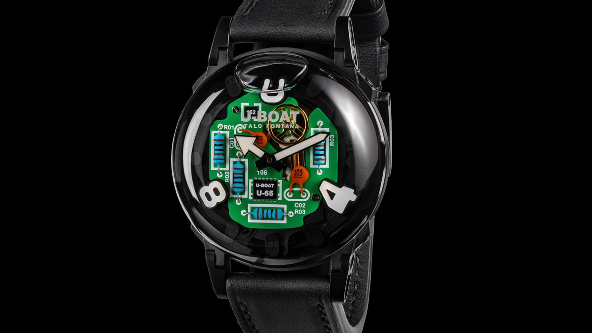 WATCHESPEDIA's tweet image. U-BOAT / U-65 TEK

Time reimagined. PCB circuit dial, Oil Immersion system &amp;amp; a living compensation bubble. 44mm of industrial energy on your wrist.

#UBoat #U65TEK #Watches