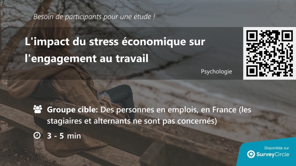 daily_research's tweet image. Recherche de participants pour une étude !

Sujet : "L'impact du stress économique sur l'engagement au travail" via @SurveyCircle

#StressÉconomique #engagement #StressFinancier #travail #enquête #surveycircle