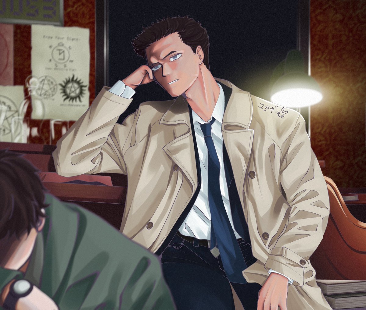 BelkaNatya's tweet image. #supernatural #castiel #art #fanartㅤㅤㅤㅤ