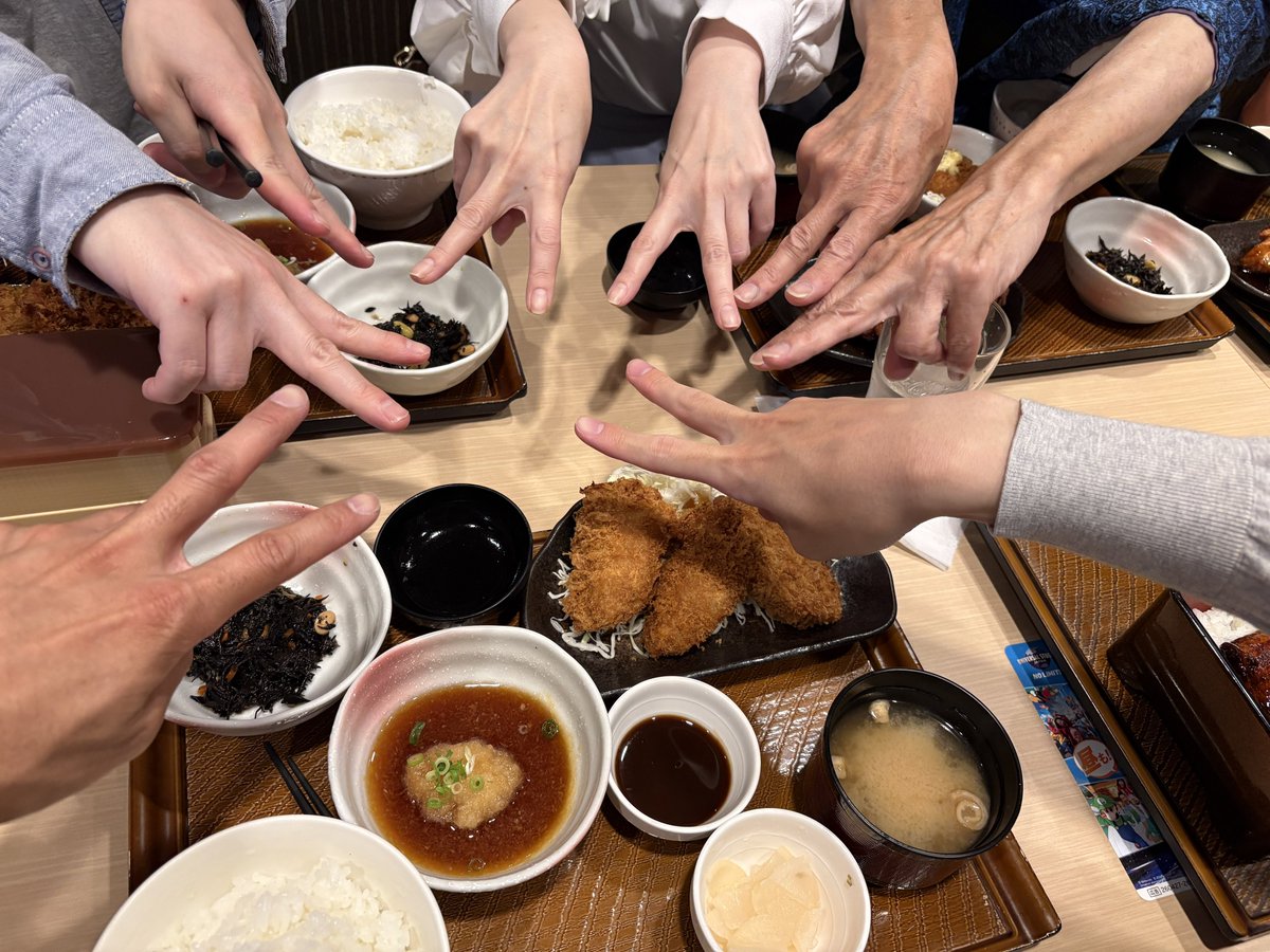 踊り仲間と夕食