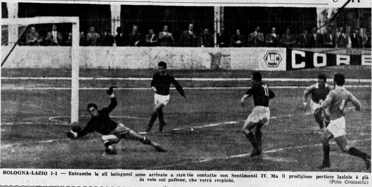 lazio_story's tweet image. #Lazio #memories #picoftheday 

#accaddeoggi, 3 maggio 1953, Bologna-Lazio 1-1: super parata di Sentimenti IV