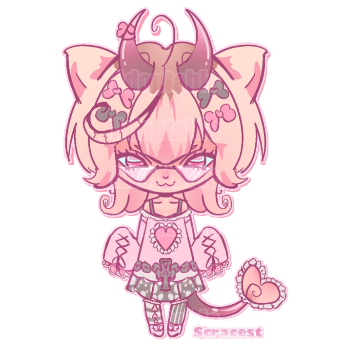 satirelovestory's tweet photo. ♪    #adoptable 
succubus cat adopt!

starting at 15$, comment! https://t.co/Z345VfoCpi