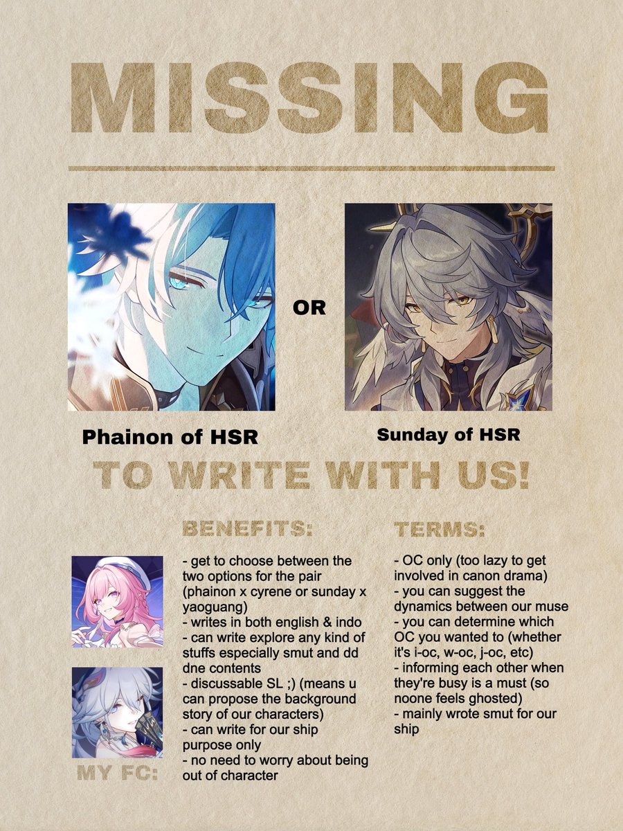2DfessNSFW's tweet photo. tw //  nsfw , smut

hendak mencari seorang tuan yang bersedia untuk mengisi relasi dengan fc yang tertera di bawah ini. :] jika ada yang berminat, sila meninggalkan jejak pada postingan ini 🐾

terima kasih ~ 🩷 https://t.co/JxtgFZGzw7