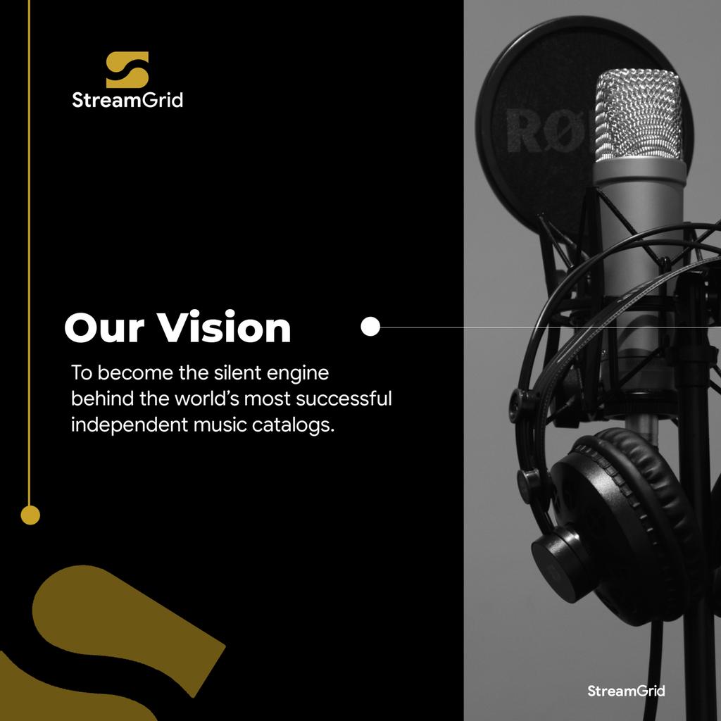 StreamGridHQ's tweet photo. Our Vision.

To become the silent engine behind the world’s most successful independent music catalogs. https://t.co/oVMrGPN8rp