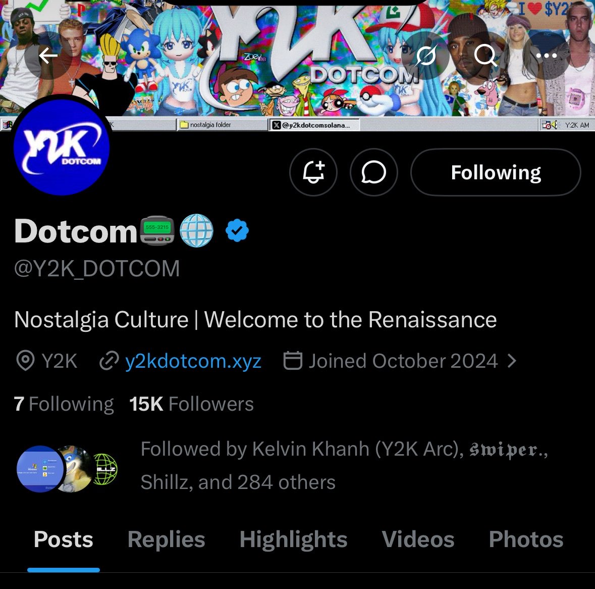y2ktoomuch's tweet photo. 15k followers on the main page now

So much higher for @Y2K_DOTCOM 

Fade the motion at your own risk https://t.co/jyfOpEIEkW