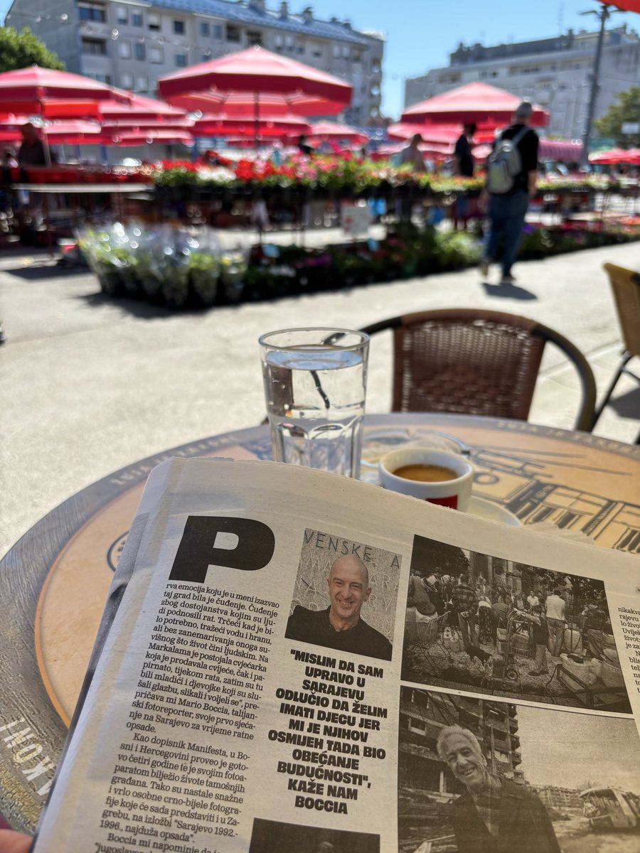 giov_vale's tweet photo. Danas u @jutarnjihr možete pročitati veliki intervju s  Mario Boccia, fotografom koji je bio u #Sarajevo tijekom opsade. Ako ga želite upoznati, dođite 5.5. u 18h na otvorenje njegove izložbe u @IICZagabria ili 6.5. u 11h na vođenu turu. @BalcaniCaucaso https://t.co/rh1z4WxMfW