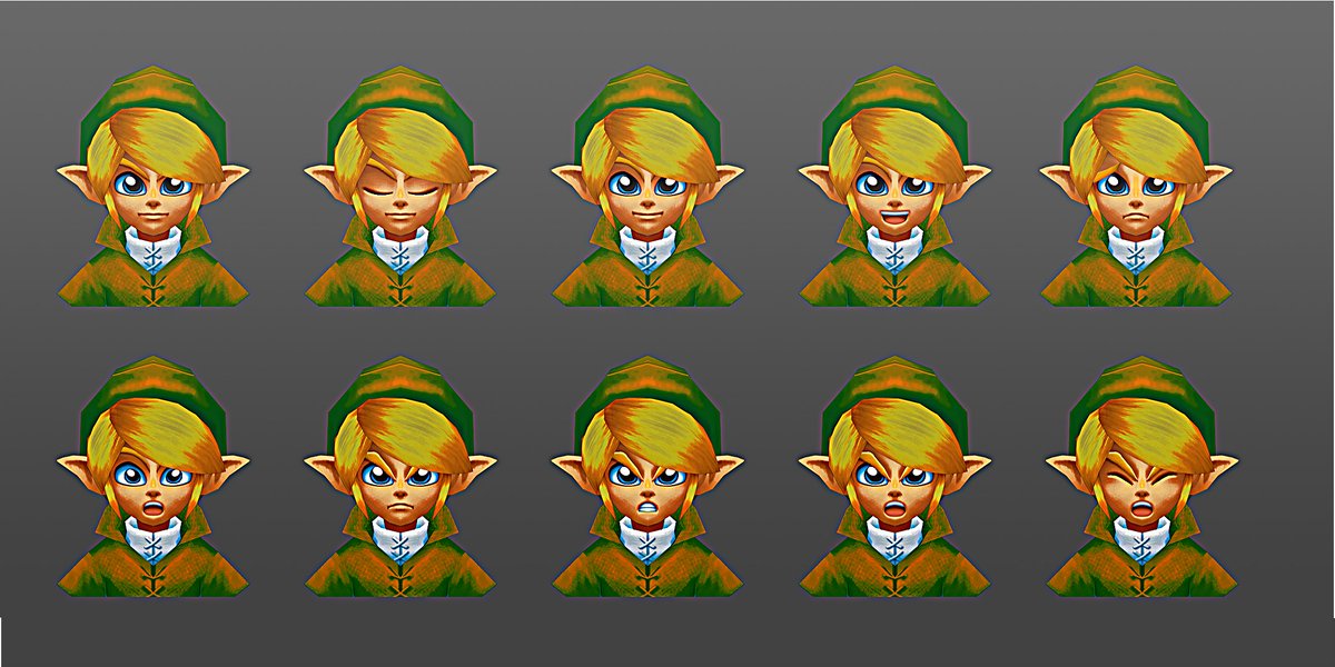 retromesh3D's tweet image. Here is a full concept sheet for my Link model. The last image is a colour correction comparison. I also put up video on my channel talking about it and showing it off in full (or as much I could) if you're curious: youtube.com/watch?v=wG4Wup… 
#Zelda #3dmodeling #animation #gaming