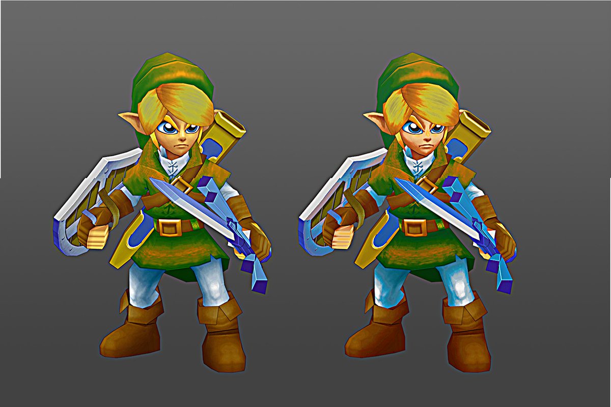 retromesh3D's tweet image. Here is a full concept sheet for my Link model. The last image is a colour correction comparison. I also put up video on my channel talking about it and showing it off in full (or as much I could) if you're curious: youtube.com/watch?v=wG4Wup… 
#Zelda #3dmodeling #animation #gaming