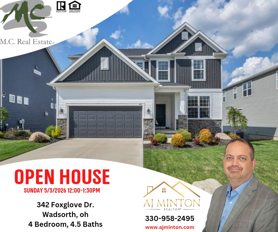 aj_minton's tweet image. 🚨Open House Sunday 5/3/26🚨
🎉12:00-1:30 
💥342 Foxglove Dr.-Wadsworth 
📍Price $574,900
🏫 Highland School District 

Website:
ajminton.com

🏅 Realtor
🏡 Buying l Selling l Investing
☎️ (330) 958-2495
AJ gets it done!!👊👍
#ajminton #wadsworthohrealtor #realtorlife