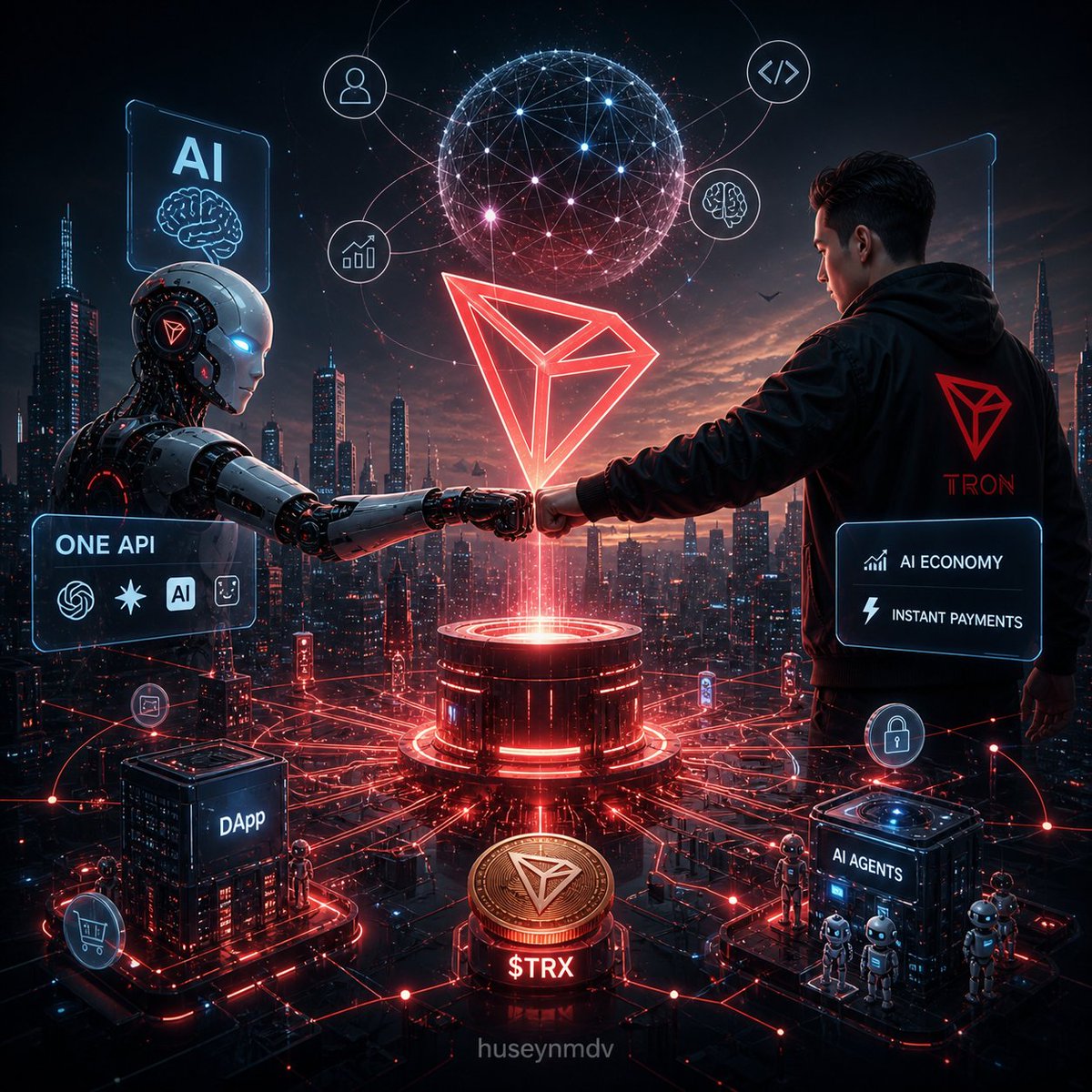 huseynmdv's tweet image. B.AI duyurusu, #TRON’u sadece blokzinciri olmaktan çıkarıp yapay zekâya geçtiğimiz çağın ana finansal altyapı oyuncusu olarak gösteriyor.

Tek bir API üzerinden en gelişmiş modellere erişim sağlayan sistemle, AI ajanlarının gerçek dünyada ekonomik faaliyet