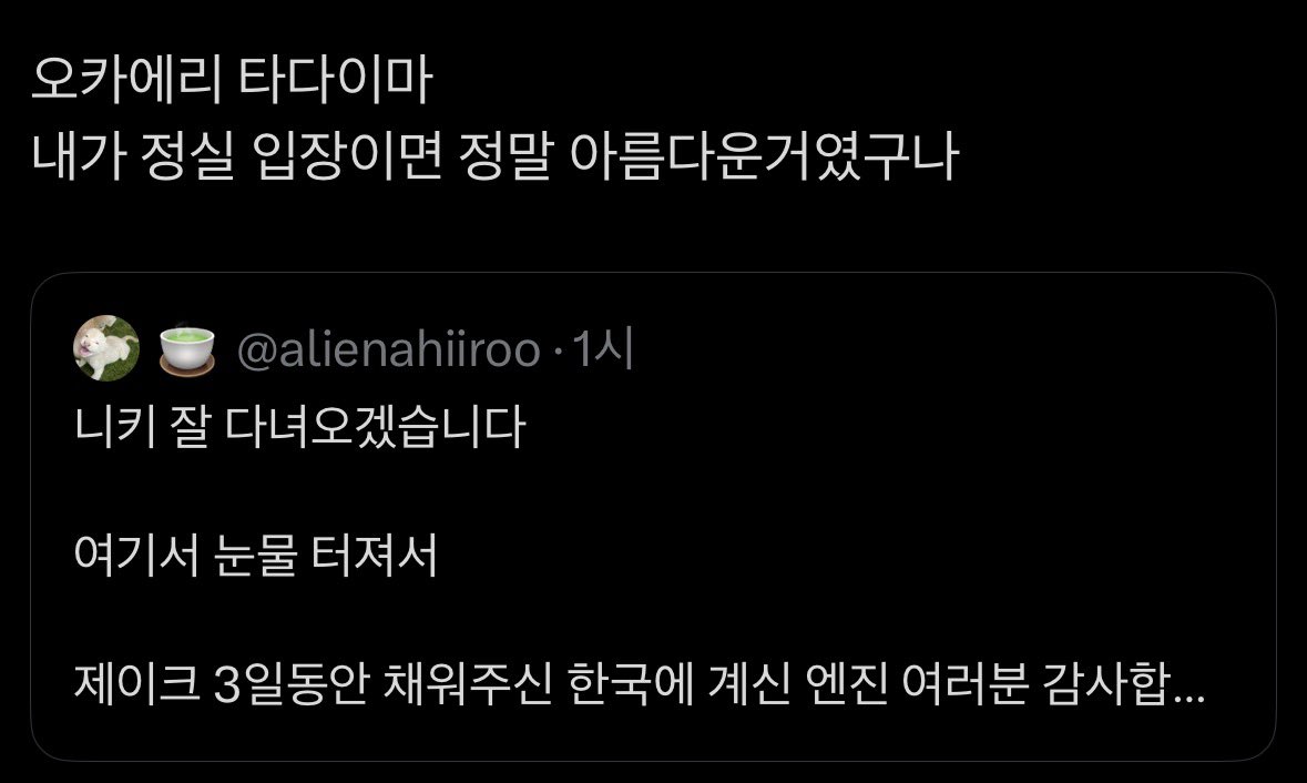 일르네들 왜 파병군인 와이프 빙의해서 은교여시짓 하는지 깨달음