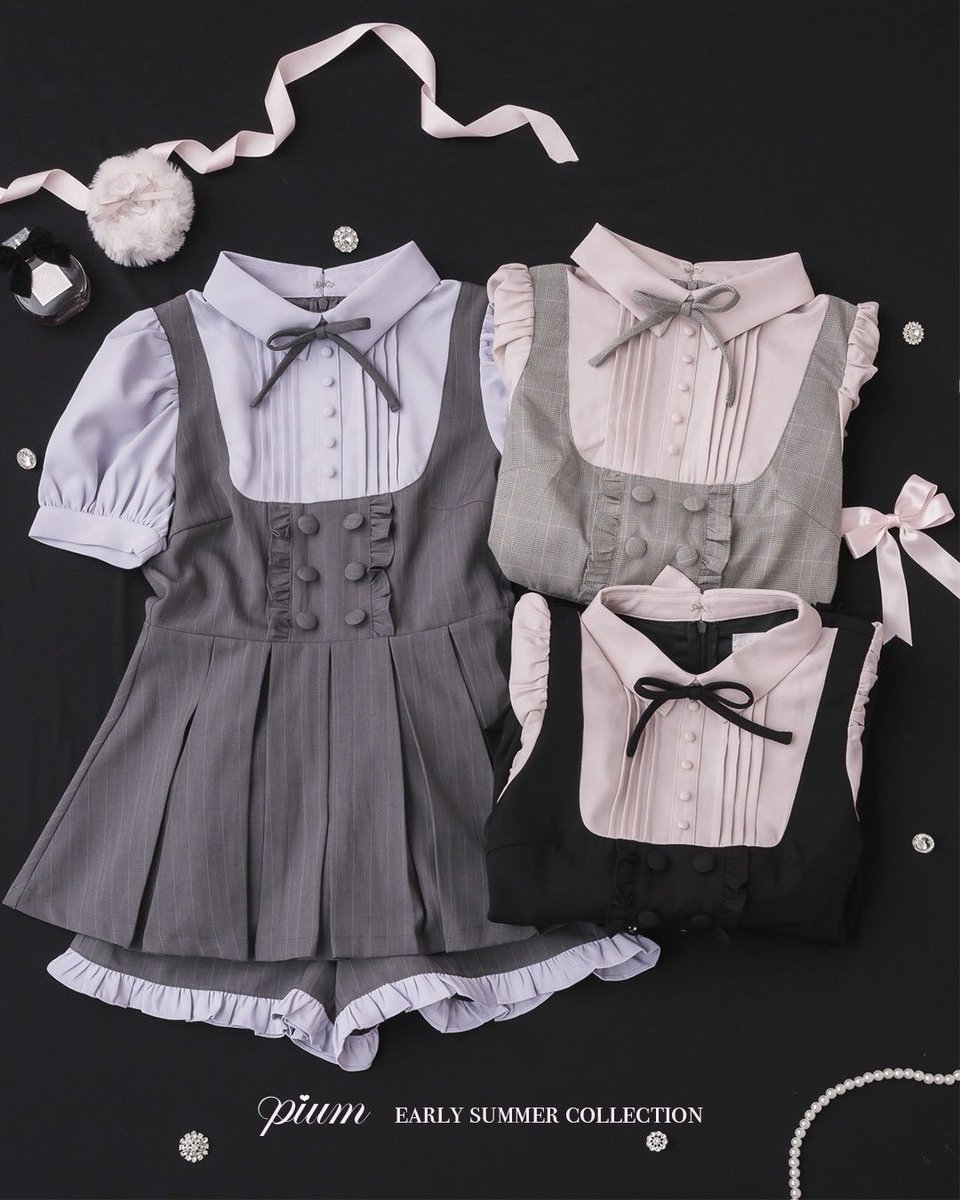 pium early summer collection 🎀／ ♡ヨーク切替ドーリープリーツ
