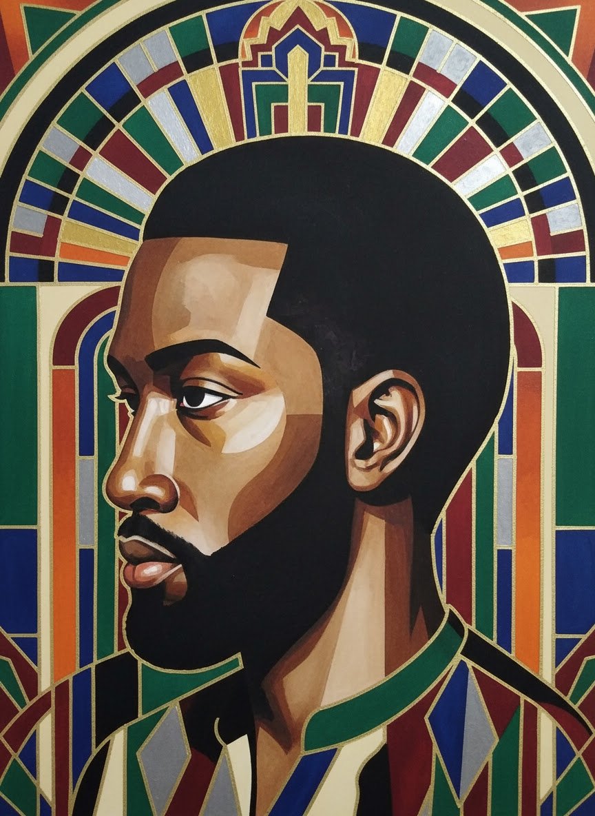 CarlaBembr48256's tweet image. Happy Sunday.  Digital Art Deco style.
Male Deco art.   The men have to be included,too!   Many times people (women) fail to realize what societal pressures Men go through!  #Decostyleart #Menart #blackmen #portrait #blackart #selftaughtartist