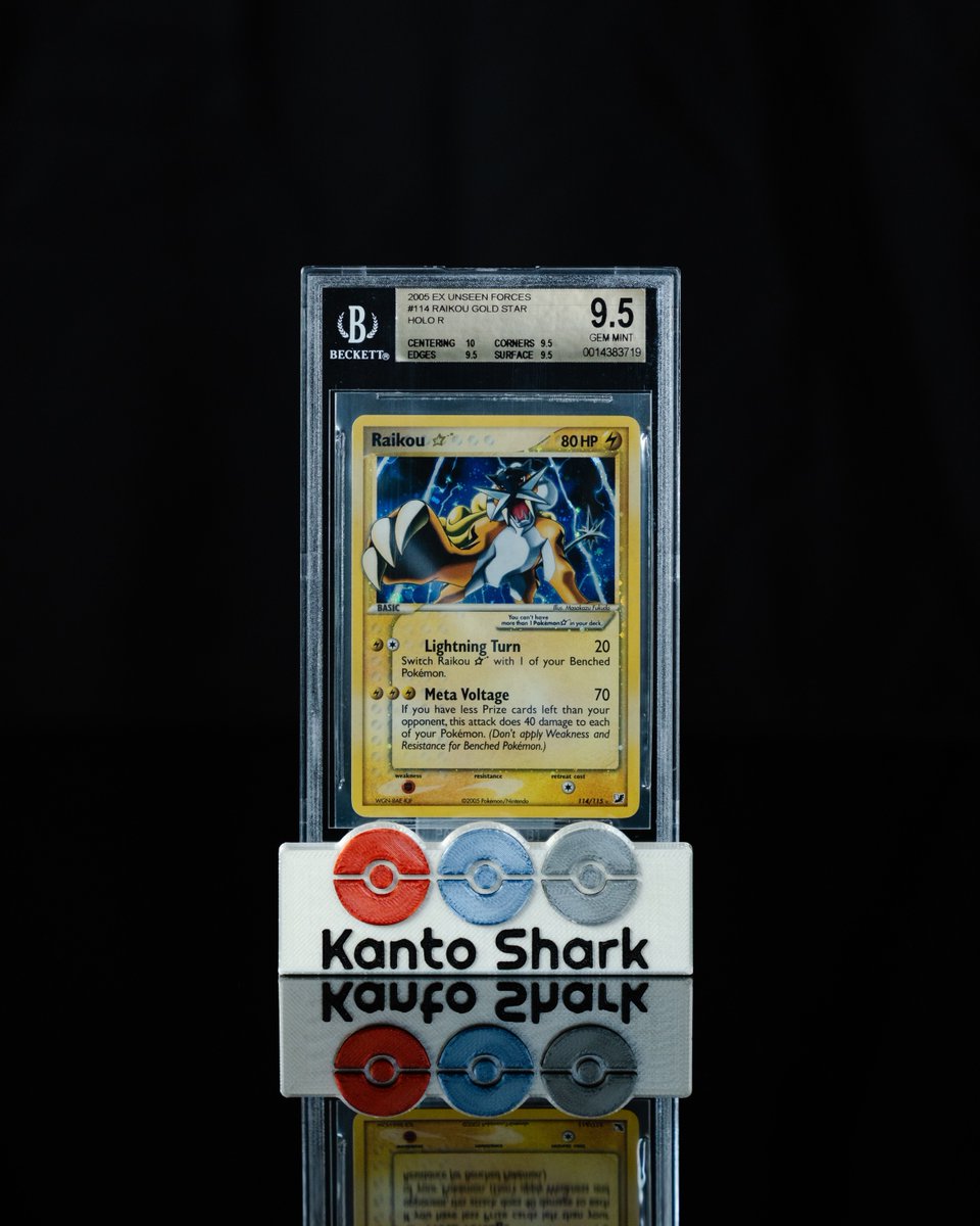 Gold Star Raikou BGS 9.5 #pokemon #pokemoncards #kantoshark
