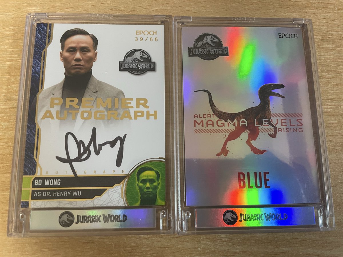 DreamingGinger5's tweet photo. EPOCH JURASSIC WORLD TRADING CARDS SIGNATURE COLLECTION
を開封
結構前に買ってたので、高かった…
安くなってから買えばよかった…
AUTOは予想通りでした。 https://t.co/6dAJAmWpW4