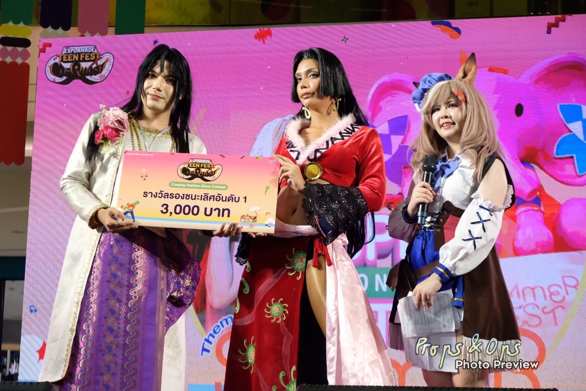 PropsOps's tweet photo. ✨🏆 ขอแสดงความยินดีกับผู้ประกวด Cosplay Fashion Show ในงาน ESPLANADE TEEN FEST x CosQuest
ขอปรบมือชื่นชมให้กับทุกทีมที่มาประกวดครับ
#cosplay #คอสเพลย์ #CosQuest #EsplanadeTeenFestxCosQuest https://t.co/a0EzYCBlOG