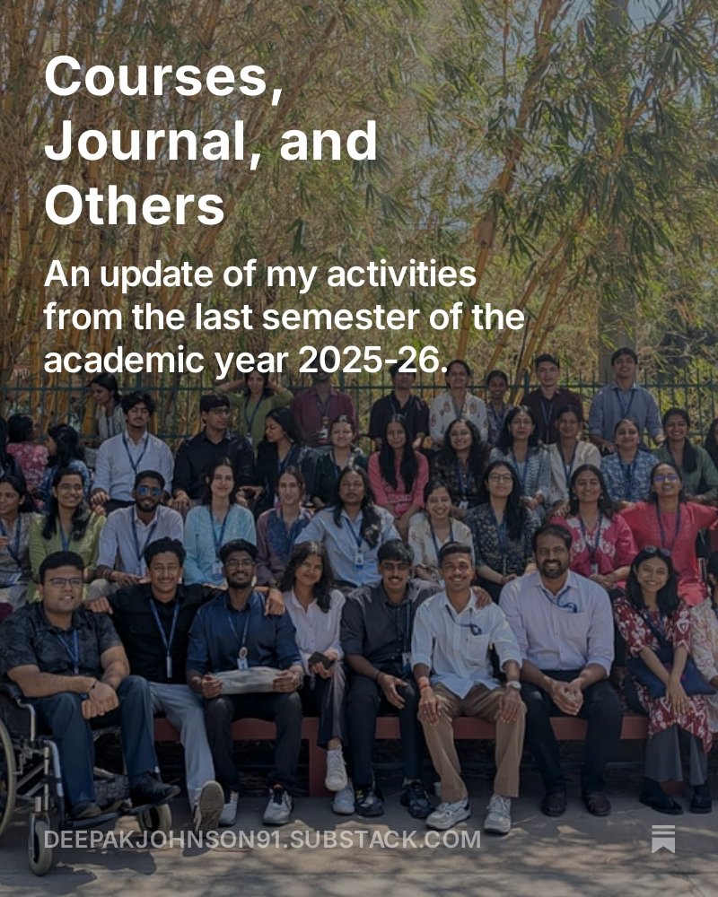 deepakmercy's tweet image. A long post on what I was up to in the last semester: deepakjohnson91.substack.com/p/courses-jour…
#development #teaching #economics
