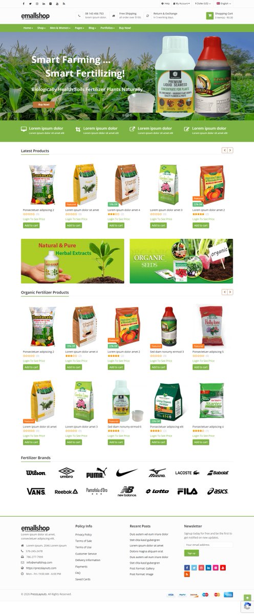 WPWebMadness's tweet image. Online Fertilizer Store  Woocommerce Website Design
Want that design ?
#woocommerce #websitedesign #webdevelopment #webdesigning #onlineshop