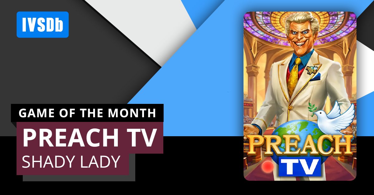 Introducing Game of the Month for May: Preach TV from Shady Lady. 

For demo play, trailer, game info, user reviews and ratings: ivsdb.com/games/preach-t…