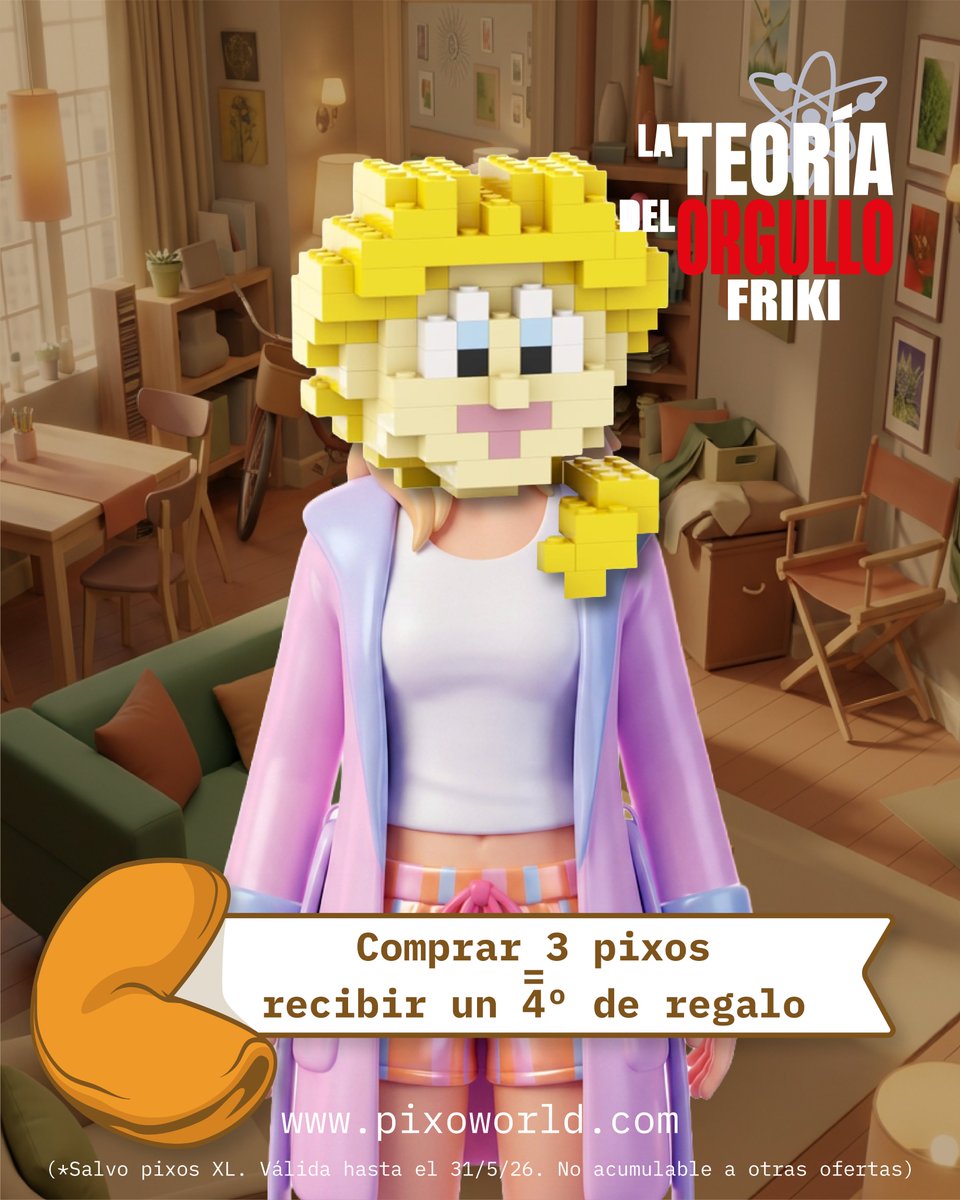 No hace falta que sigas llamando a la puerta… 🚪: aquí tienes tu pixo gratis por cada 3 que pilles en la tienda online 👉 pixoworld.com

#oferta #promo #friki #orgullofriki

(*Salvo pixos XL. Válida hasta el 31/5/26. No acumulable a otras ofertas)