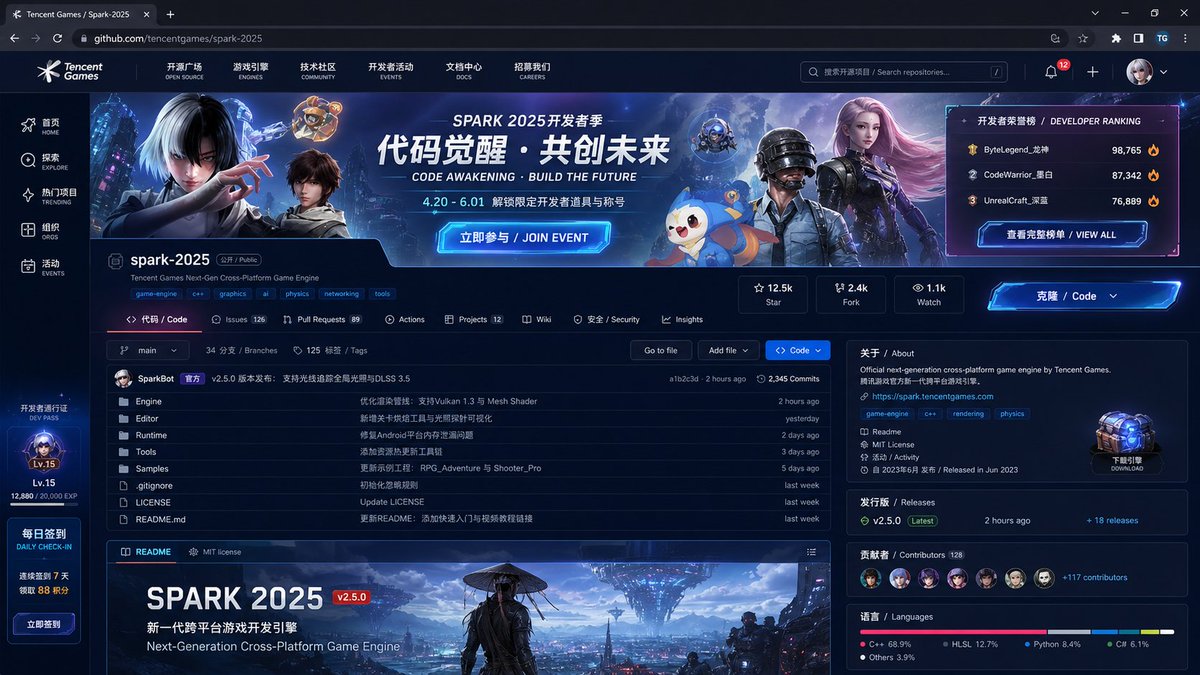 thejjck's tweet photo. what if Tencent Games built GitHub https://t.co/6UcoWmPtlw