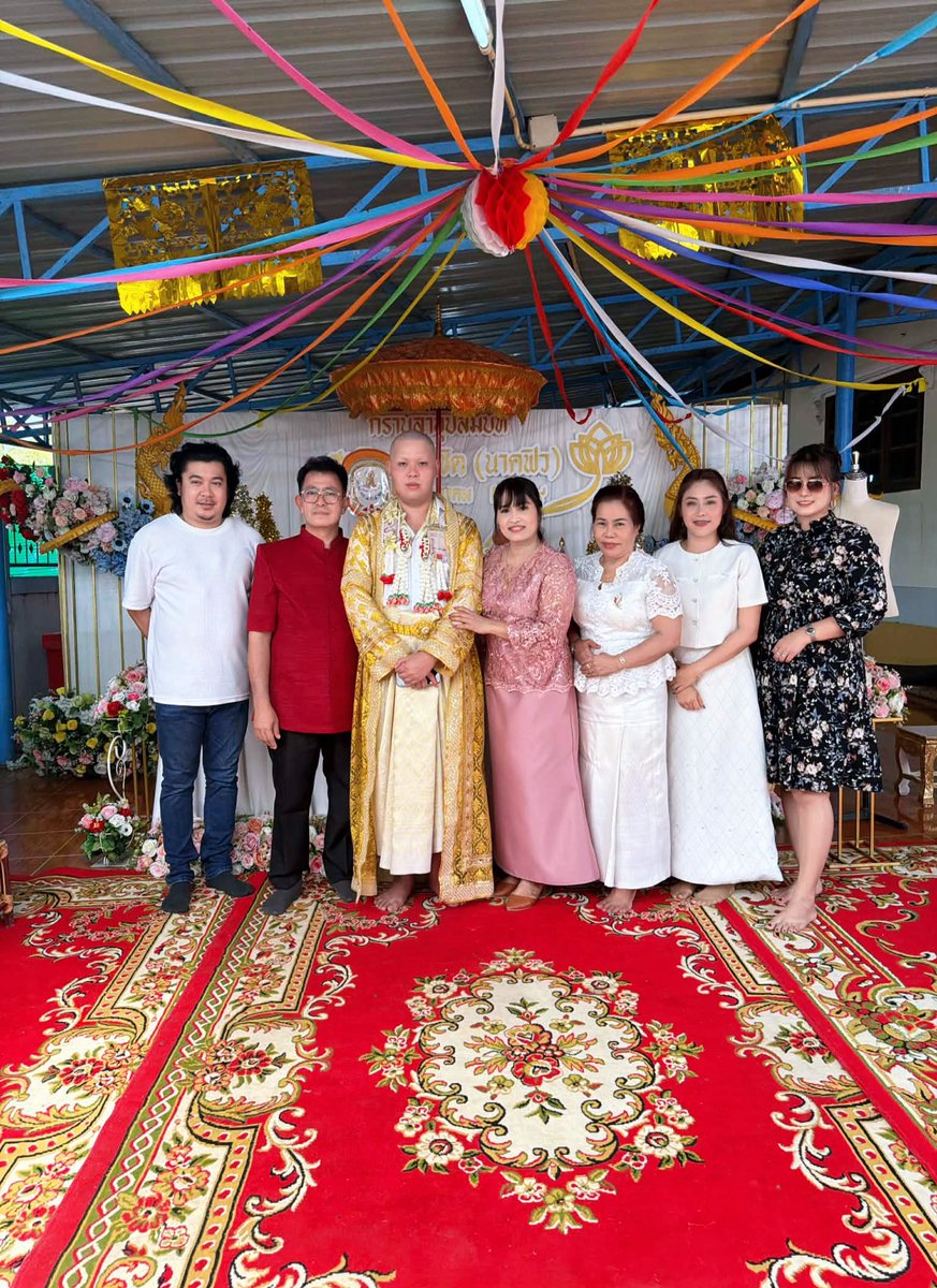 bomminkbla's tweet photo. บวชน้องชายน้องเฟิร์ส อนุโมทนาบุญด้วยน้า 🙏🏻❤️ https://t.co/qKE1j7orJx