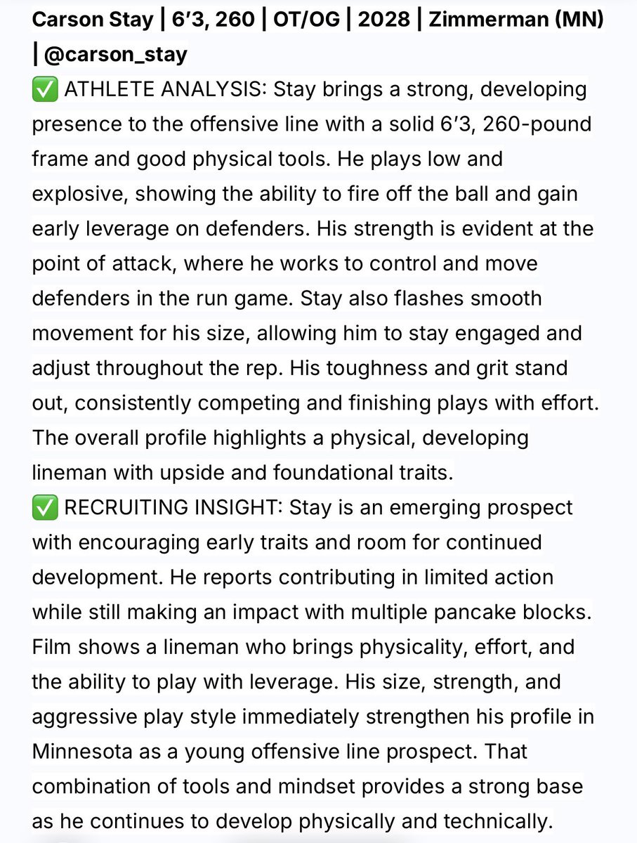 carson_stay's tweet photo. Thank you @sixstarfootball for both the write ups!!

@SVGuybrarian @CoachKish @ZHSthunderFB https://t.co/jfOwEbZ5dH