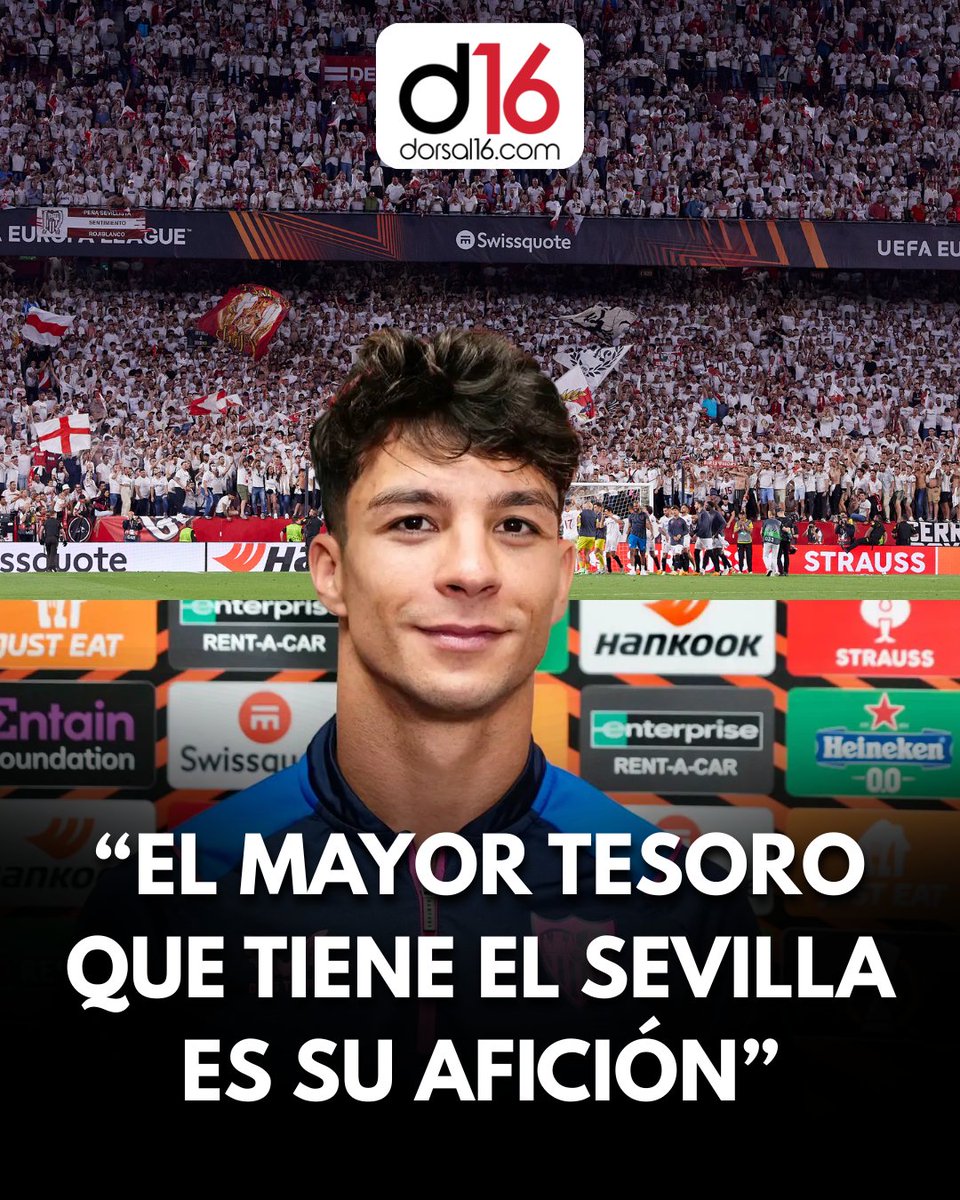 dorsal16_'s tweet image. 💎 "El mayor tesoro que tiene el Sevilla es su afición".

Óliver Torres pone en valor el corazón de Nervión en sus declaraciones para Diario de Sevilla. ❤️🏟️

❓ ¿Crees que la afición es el mayor activo del Sevilla FC?

#sevillafcrealsociedad #LaLiga #SevillaFC #Dorsal16