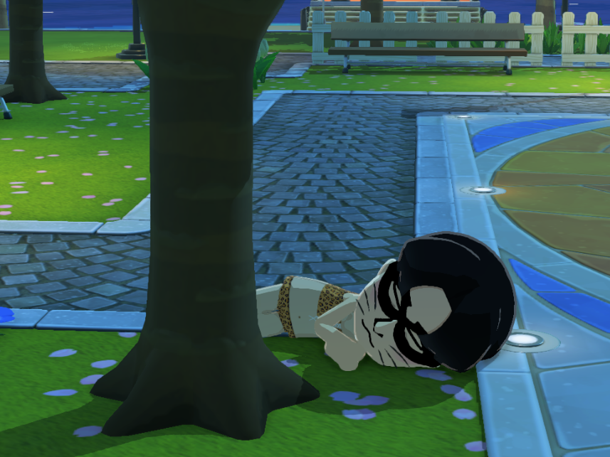 i gave him a big ass house with a garden and he decides to sleep on the street smh