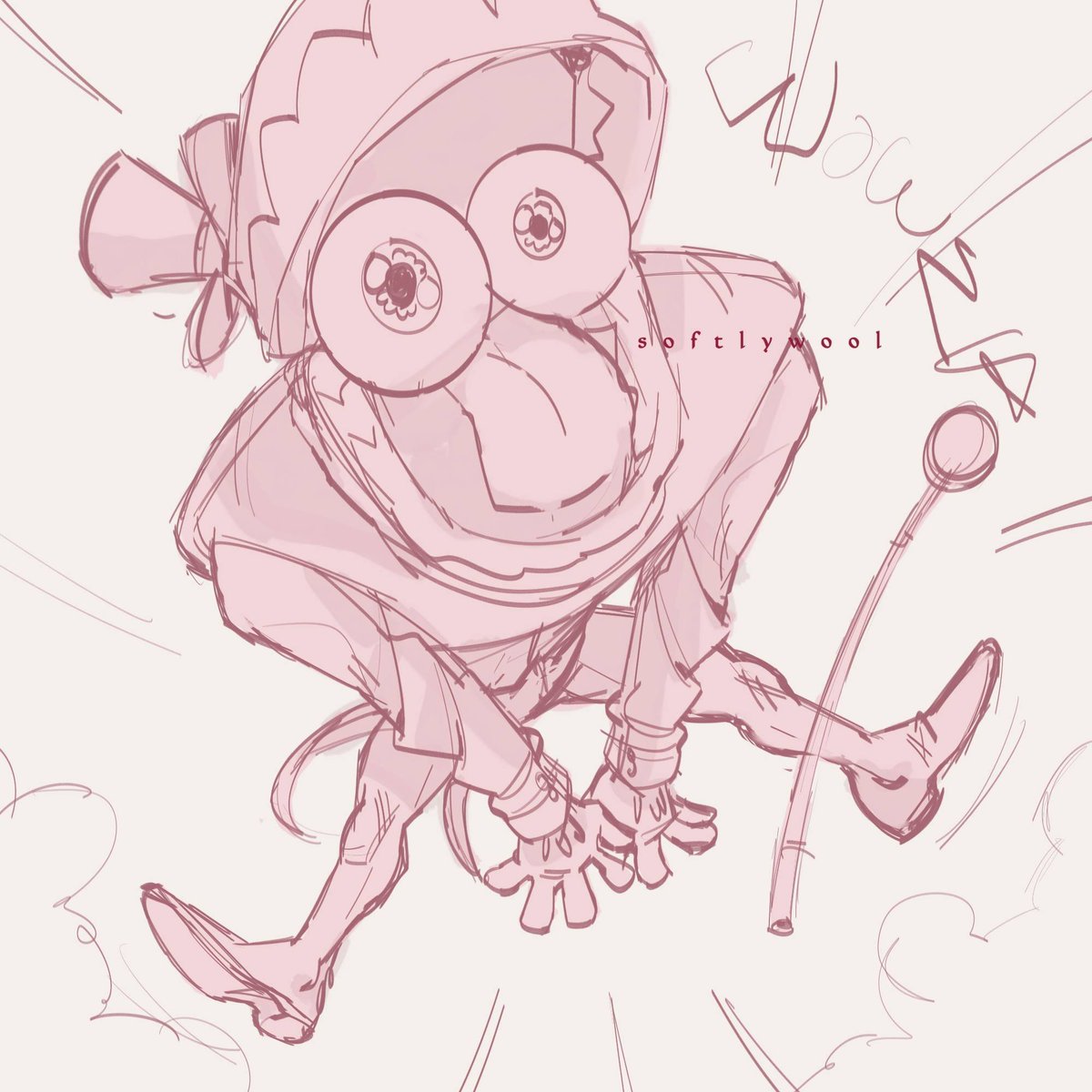 Softlywool's tweet image. Lil sketch of the lil man #caine #tadc #theamazingdigitalcircus
