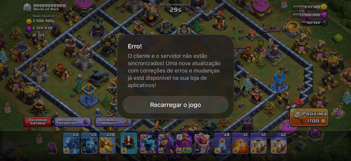 LoSt45146312's tweet photo. @ClashofClans Fix it... https://t.co/BmmTgzSsz3