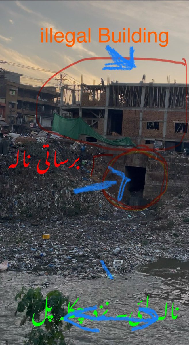 Pakistan9z's tweet photo. Rwpمیونسپل کارپوریشن کی مہربانی سے ناجائز اور غیر قانونی کمرشل بلڈنگ (بغیر نقشہ) کا کام تیزی سےجاری ہے

(AC City) صاحبہ نے یہ بلڈنگ سیل کی تھی، مگر اب سیل توڑکرتعمیراتی کام دوبارہ شروع کر دیا گیا ہے

اس کےساتھ ساتھ نالہ لئی کوملبےسےبھر کربندکرنے ��ا کام بھی جاری ہے۔@GovtofPunjabPK https://t.co/Z7JDaydkw6