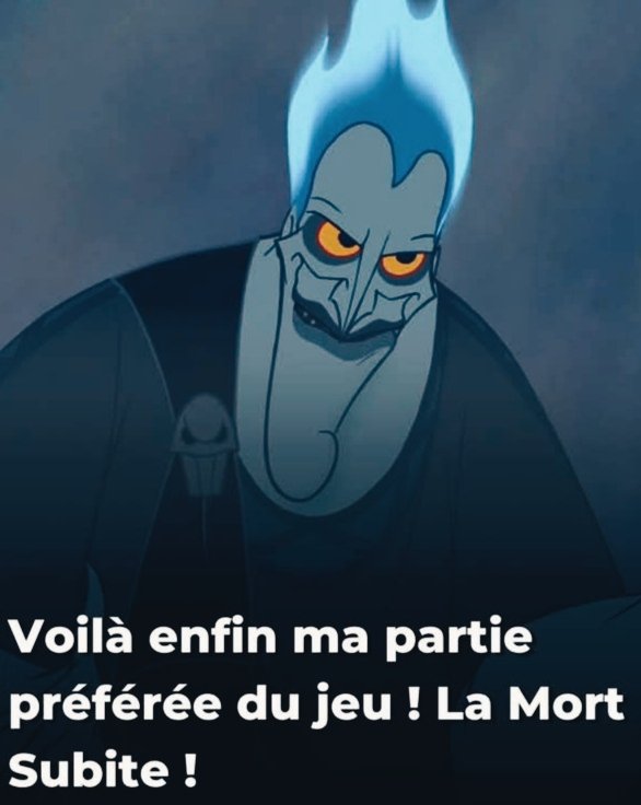 GrimmBlackBerry's tweet image. Hadès 
" Finally, here's my favorite part of the game!
Sudden death. " 

#Disney