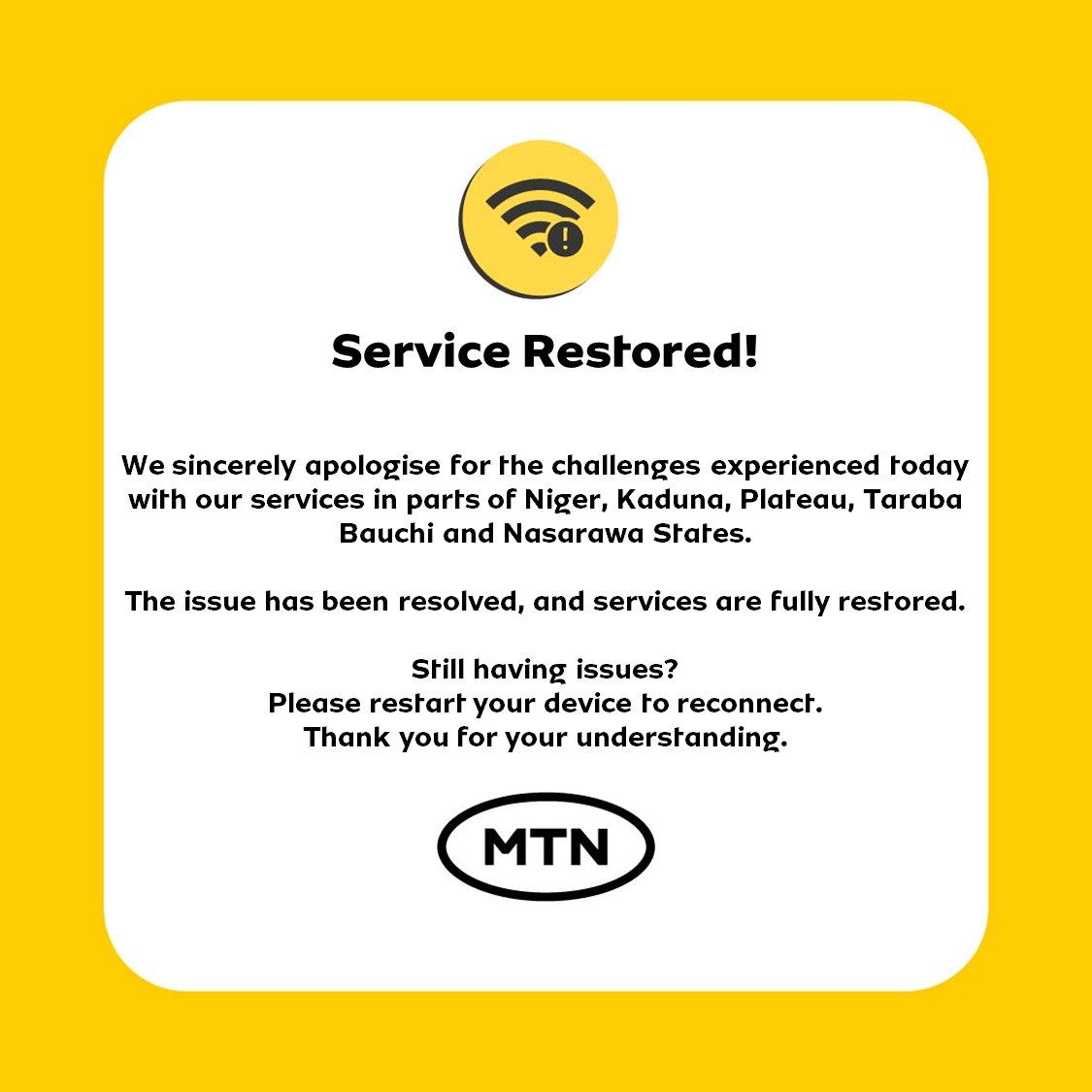 MTN Nigeria tweet media